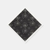 ハロウィーンスパイダーウェブパターン | ナプキン スタンダードカクテルナプキン (角)