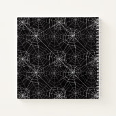 ハロウィーンスパイダーウェブパターン | ノートブック (裏面)