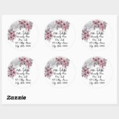 ハロウィーンスパイダーウェブ大学の学生の郵送アドレス ラウンドシール (シート)