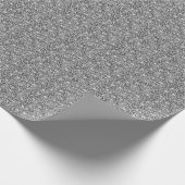 ハロウィーンスパイダーウェブ白い黒パターン ラッピングペーパー (角)