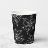 ハロウィーンスパイダーウェブ黒 紙コップ (裏面)