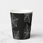 ハロウィーンスパイダーウェブ黒 紙コップ (左)