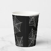 ハロウィーンスパイダーウェブ黒 紙コップ (右)