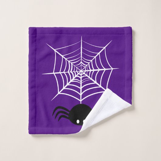 ハロウィーンスパイダーウェブ ウォッシュタオル (ウォッシュタオル)