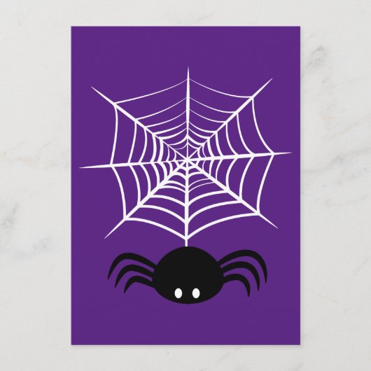ハロウィーンスパイダーウェブ エンクロージャーカード (正面)
