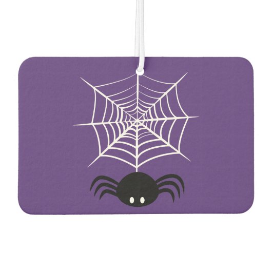 ハロウィーンスパイダーウェブ カーエアーフレッシュナー (正面)