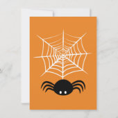 ハロウィーンスパイダーウェブ カード (裏面)