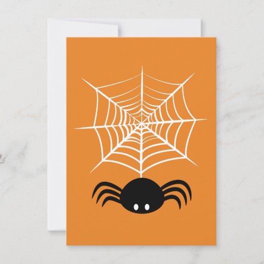 ハロウィーンスパイダーウェブ カード (正面)