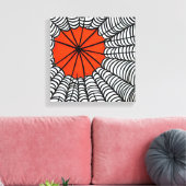 ハロウィーンスパイダーウェブ キャンバスプリント (インサイチュ (リビング))