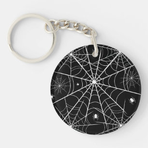 ハロウィーンスパイダーウェブ キーホルダー