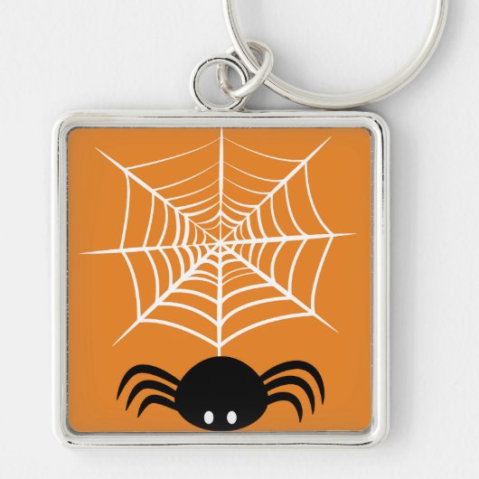 ハロウィーンスパイダーウェブ キーホルダー (正面)