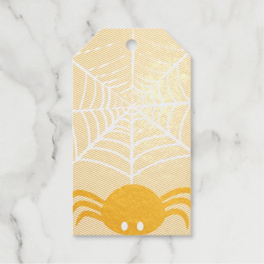 ハロウィーンスパイダーウェブ ギフトタグ (正面)