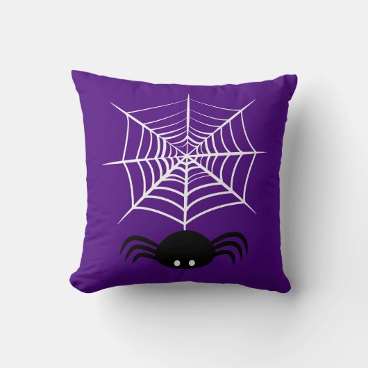 ハロウィーンスパイダーウェブ クッション (正面)
