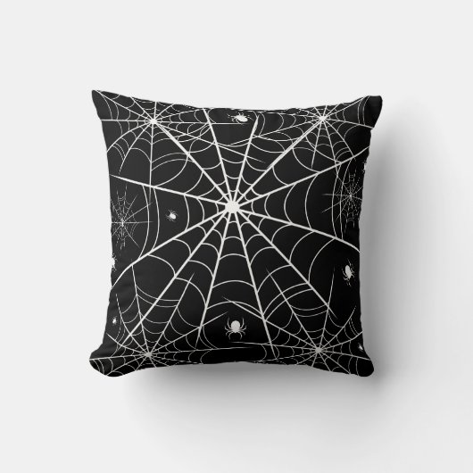 ハロウィーンスパイダーウェブ クッション (正面)
