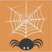 ハロウィーンスパイダーウェブ シール (正面)