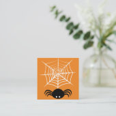 ハロウィーンスパイダーウェブ スクエア名刺 (スタンド正面)