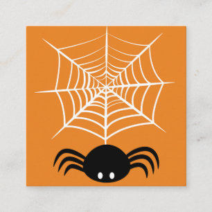 ハロウィーンスパイダーウェブ スクエア名刺