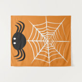 ハロウィーンスパイダーウェブ タペストリー (正面(横))