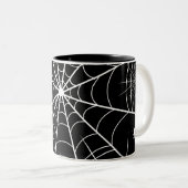 ハロウィーンスパイダーウェブ ツートーンマグカップ (正面右)