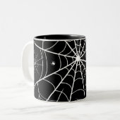 ハロウィーンスパイダーウェブ ツートーンマグカップ (正面左)