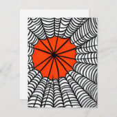 ハロウィーンスパイダーウェブ ノートカード (正面/裏面)