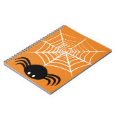 ハロウィーンスパイダーウェブ ノートブック (左側)