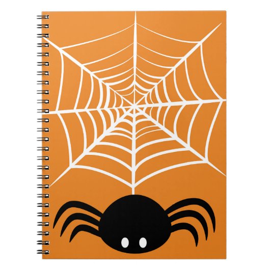 ハロウィーンスパイダーウェブ ノートブック (正面)