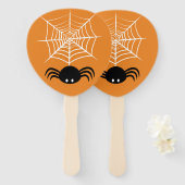 ハロウィーンスパイダーウェブ ハンドファン (正面&裏面)
