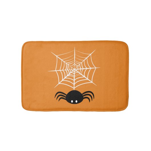 ハロウィーンスパイダーウェブ バスマット (正面)
