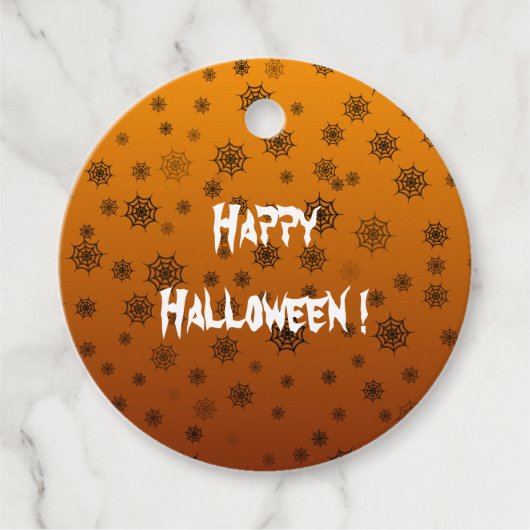 ハロウィーンスパイダーウェブ フェイバータグ (正面)