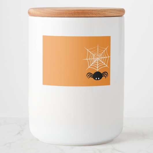 ハロウィーンスパイダーウェブ フードラベル (正面)