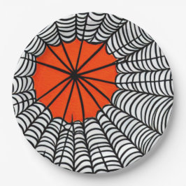 ハロウィーンスパイダーウェブ ペーパープレート