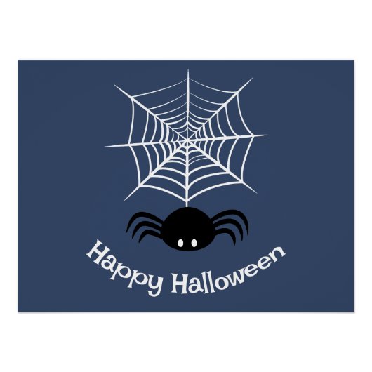 ハロウィーンスパイダーウェブ ポスター (正面)