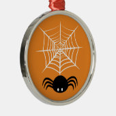 ハロウィーンスパイダーウェブ メタルオーナメント (右)