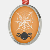 ハロウィーンスパイダーウェブ メタルオーナメント (左)