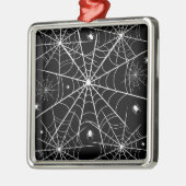 ハロウィーンスパイダーウェブ メタルオーナメント (左)