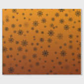 ハロウィーンスパイダーウェブ ラッピングペーパー (フラット)