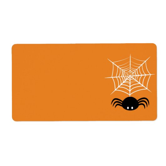 ハロウィーンスパイダーウェブ ラベル (正面)