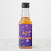 ハロウィーンスパイダーウェブ リキュールボトルラベル (正面)