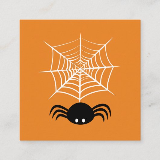 ハロウィーンスパイダーウェブ 紹介カード (正面)