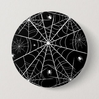 ハロウィーンスパイダーウェブ 缶バッジ