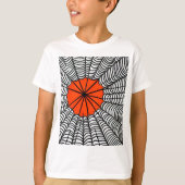 ハロウィーンスパイダーウェブ Tシャツ (正面)
