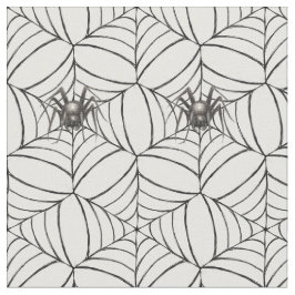 ハロウィーンスパイダークモのクモの巣ライト不気味なパターンおもしろい ファブリック