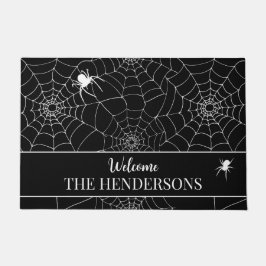 ハロウィーンスパイダーズくもの巣クモWebへようこそ ドアマット