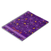 ハロウィーンスパイダーズ&キャンディパーソナライズされたノート ノートブック (左側)