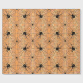 ハロウィーンスパイダーズ ラッピングペーパー (フラット)