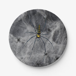 ハロウィーンスパイダー紙プレート ペーパープレート