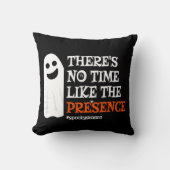 ハロウィーンスピリットハッピン幽霊面白いハロウィーン クッション (正面)