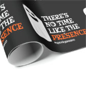 ハロウィーンスピリットハッピン幽霊面白いハロウィーン ラッピングペーパー (ロールコーナー)