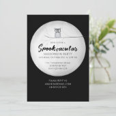 ハロウィーンスプオクタキュラフクロウQRコードソーシャルメディア 招待状 (スタンド正面)